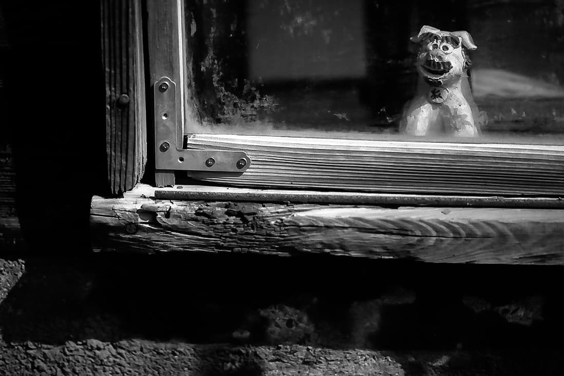 Ornament by window