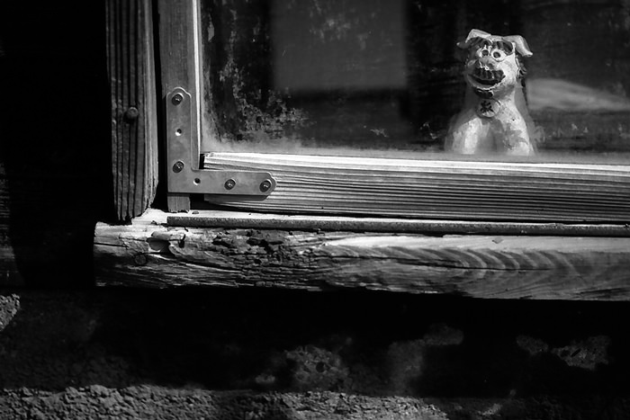 Ornament by window