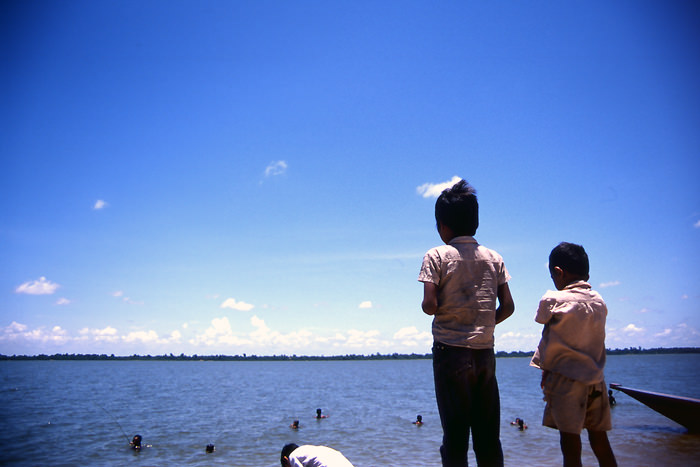 two boys at West Baray