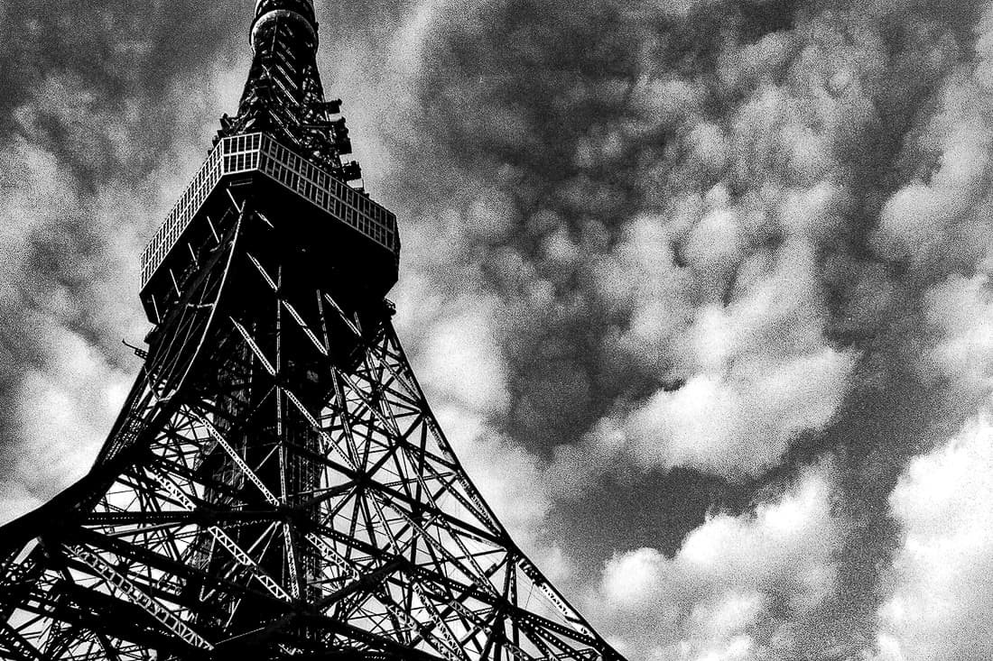 Tokyo Tower and clouds