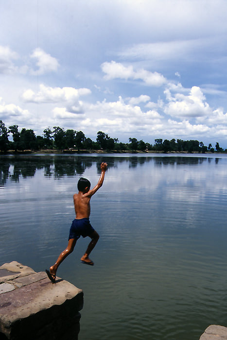 Boy jumping