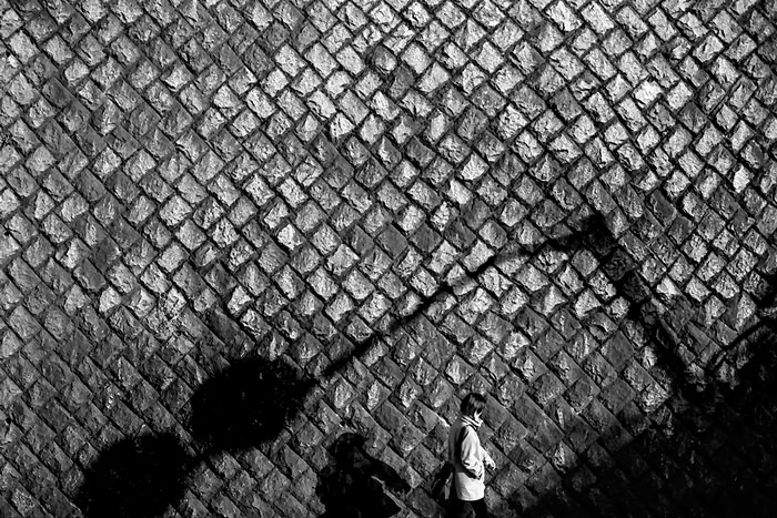 shadow of a traffic sign