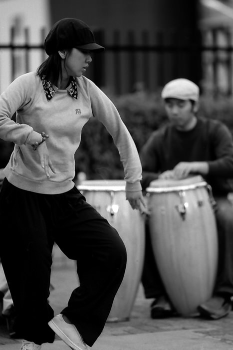 Female street dancer