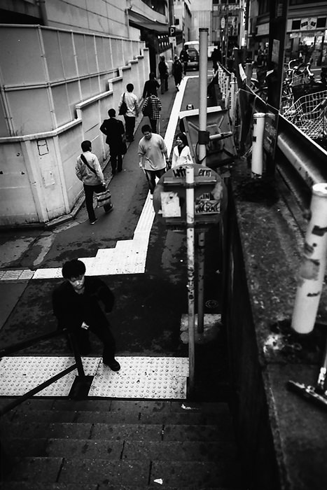 entrance of pedestrian subway