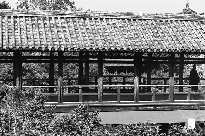 Figure on bridge