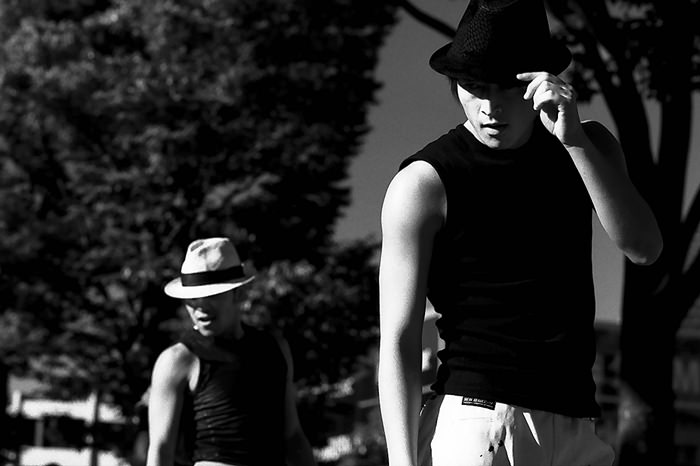 white hat and black hat