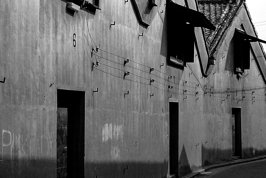 old fashioned storehouses
