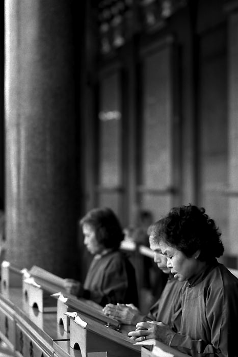 Women reading script