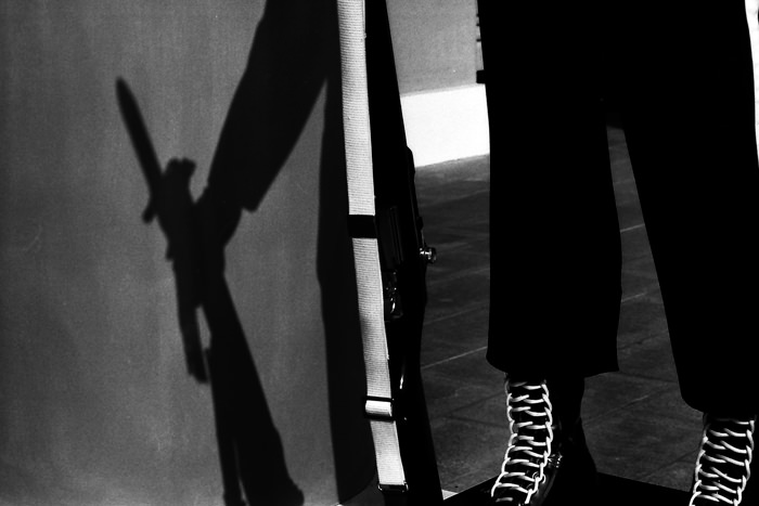 Shadow of gun