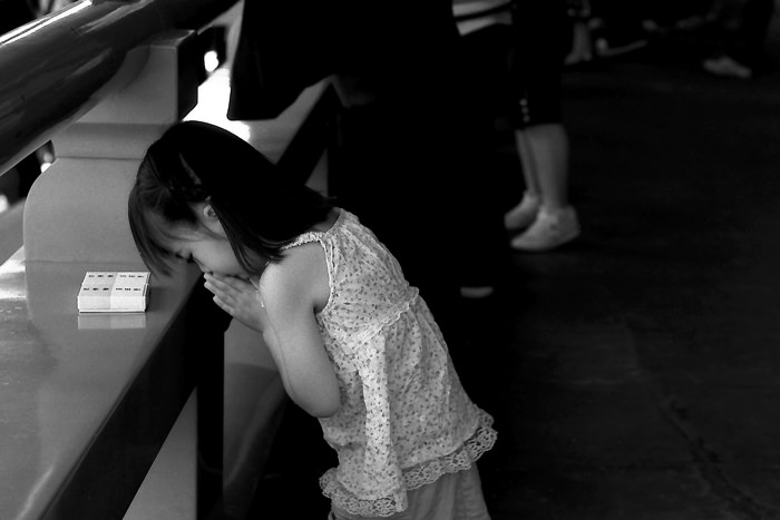 Girl praying