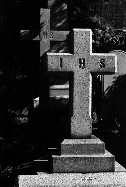 Two Crosses In Yokohama Foreign General Cemetery (Kanagawa)