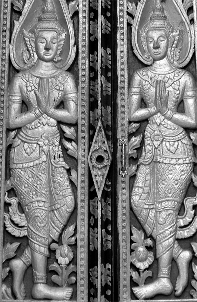 Door Of Wat Xieng Muan (Laos)