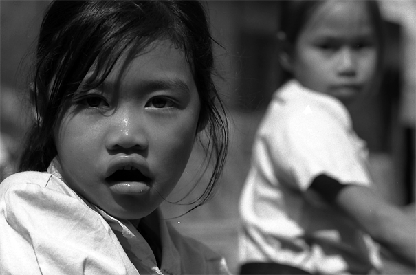 Face Of A Gaping Girl (Laos)