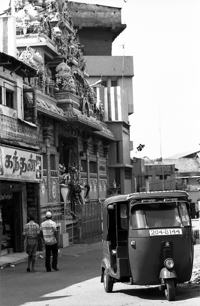 Three Wheeler And Hindu Temple (Sri Lanka)