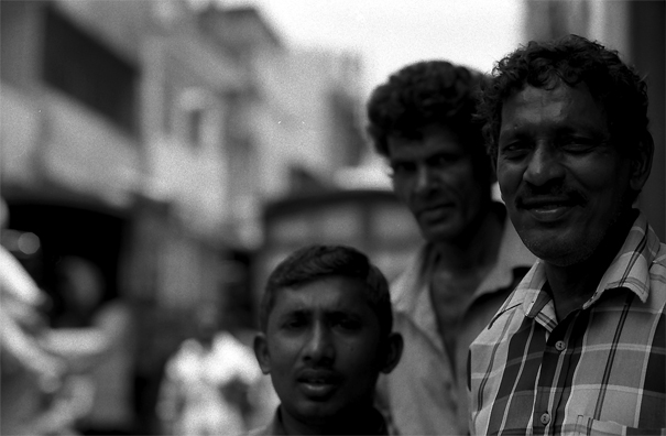 Three Men Were Resting In The Wholesale District (Sri Lanka)