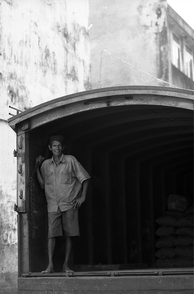 Man Wearing Shorts On The Truck (Sri Lanka)