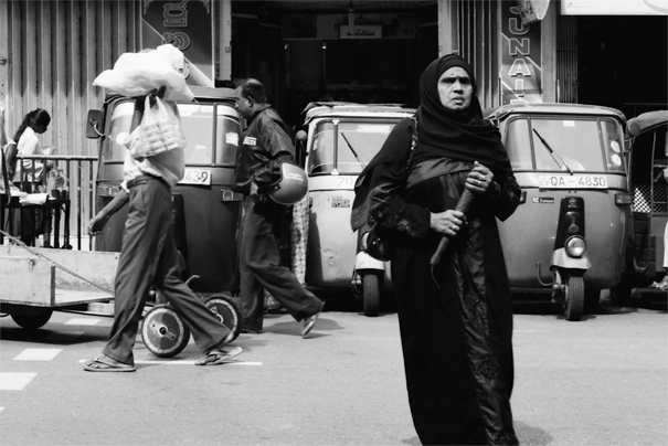 Woman In Black Chador (Sri Lanka)