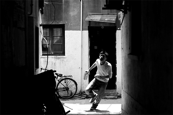 Man cornering at hyperspeed