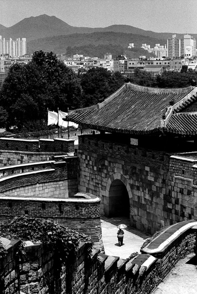 Umbrella Goes Through Hwaseomun (South Korea)