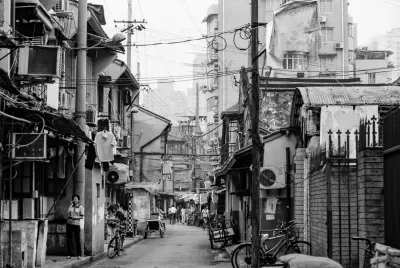 Old fashioned street in Shanghai