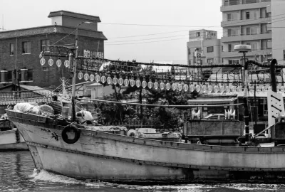 Fishing boat coming back to port