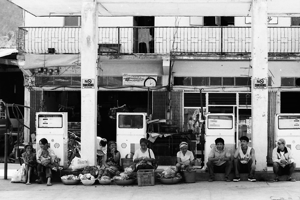 Hawkers At A Gas Station (Philippines)