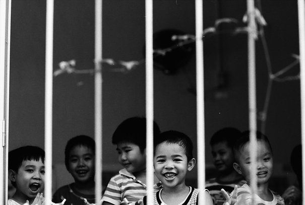 Kids At The Other Side Of Bars (Vietnam)