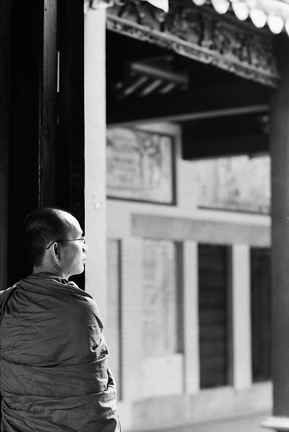 Monk In A Temple (Vietnam)