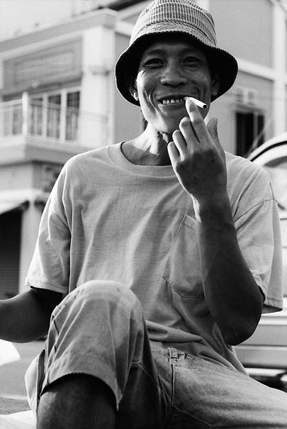 Having A Smoke After Work (Vietnam)