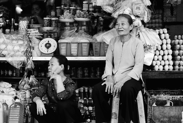 Two Older Women In The Storefront (Vietnam)