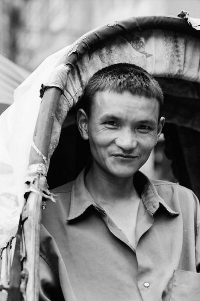 Half Smile Of A Rickshaw Wallah (Nepal)