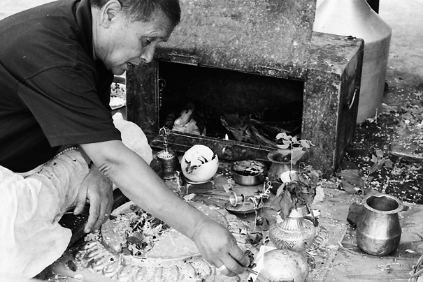 A Rites In A Temple (Nepal)