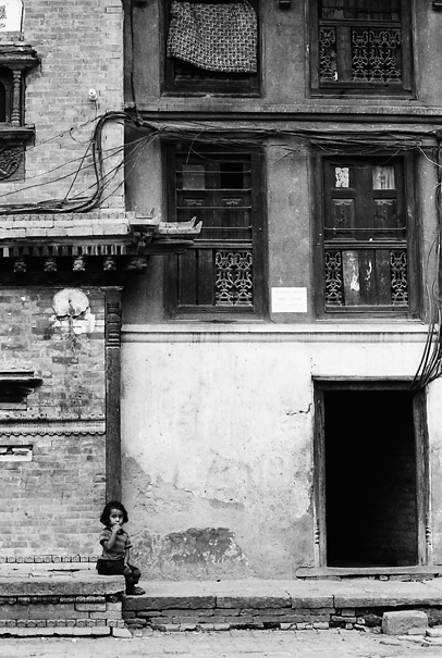 Gloomy Girl Sat Alone (Nepal)