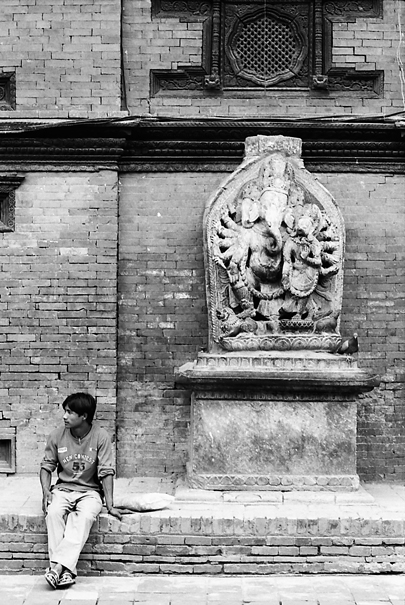 Man And Ganesha (Nepal)
