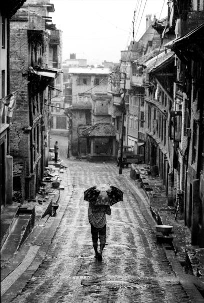 Umbrella In The Wet Slope (Nepal)