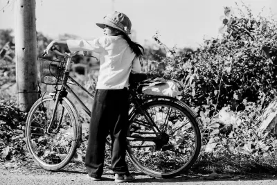 自転車と女の子