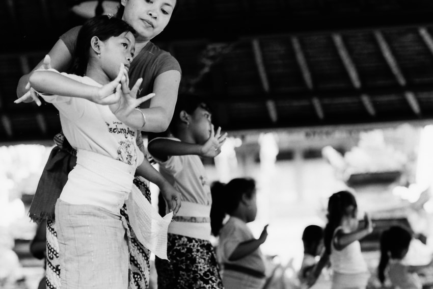 Lesson of Balinese dance