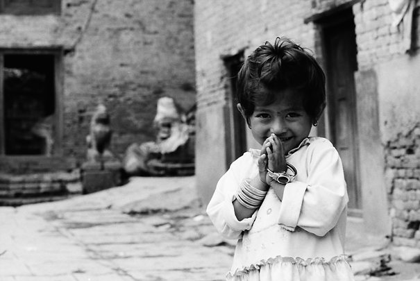 Girl Putting Hands Together (Nepal)
