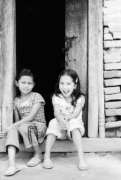 Two Expressions At The Door (Nepal)