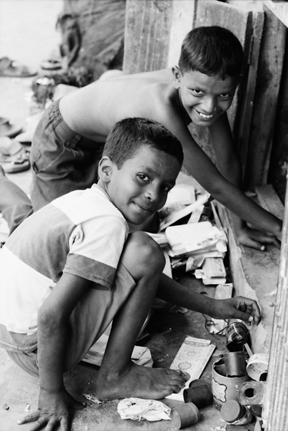 Two Boys In A Heap Of Garbage (Bangladesh)