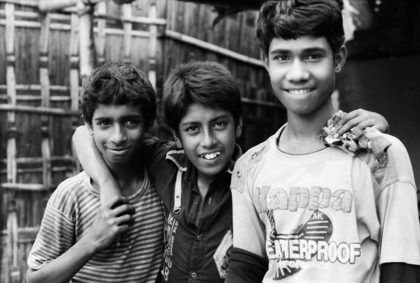 Trio With Their Arms Around Each Other (Bangladesh)