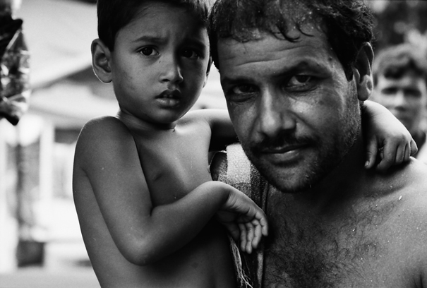 Terrified Son And Protecting Father (Bangladesh)