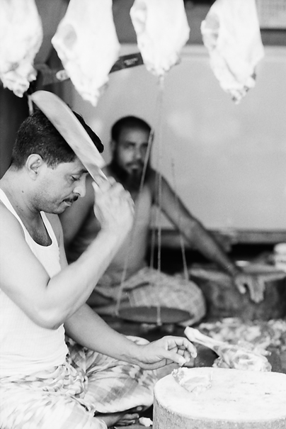 Man Brandishing Butcher Knife (Bangladesh)