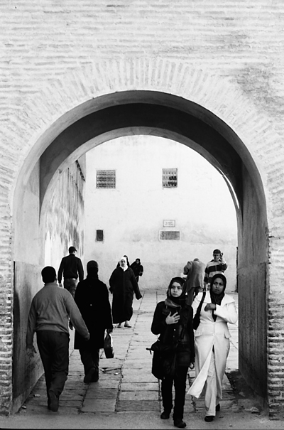 People Walking Through The Gate (Morocco)
