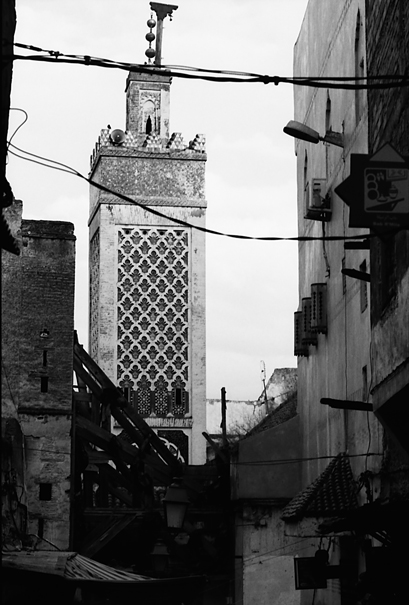 Chrabliyine Mosque Towered In The Old City (Morocco)