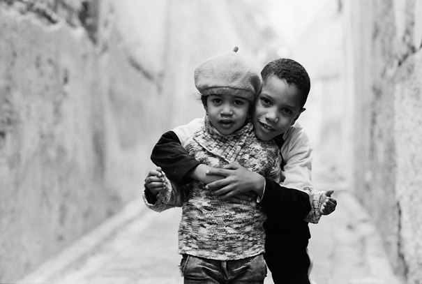 Siblings In The Lane (Morocco)