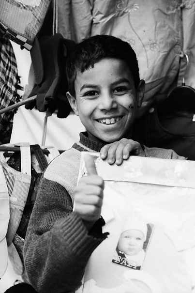 Boy Smiled And Thumbed Up (Morocco)