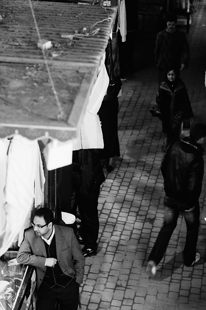 Stand Talking In Medina (Morocco)
