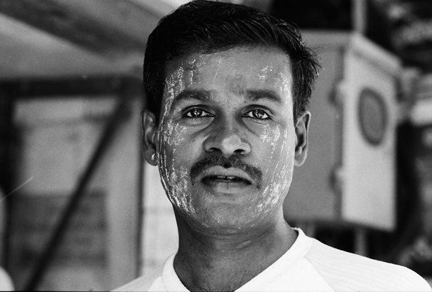 Blank Face With Thanaka (Myanmar)