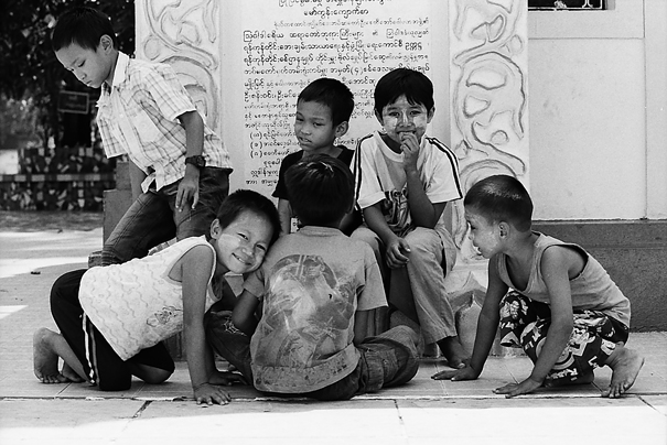 Children In Botataung Paya (Myanmar)
